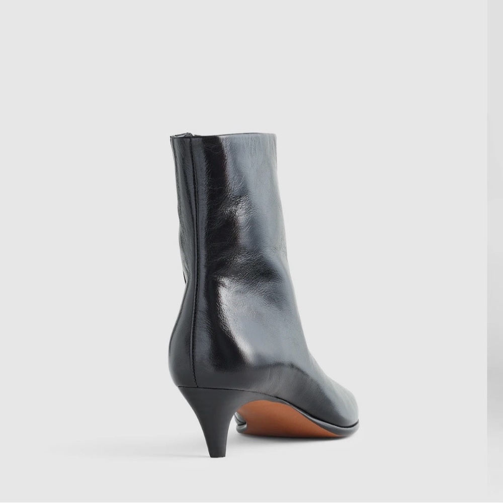 NWT! MADEWELL Women’s The Emilie Ankle Boot, True Black Leather, Size 9 - Picture 15 of 16